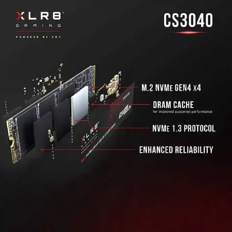 اس اس دی پی ان وای مدل CS3040 M.2 NVMe SSD ظرفیت 2 ترابایت | فروشگاه خرید کامپیوتر لیان سیستم