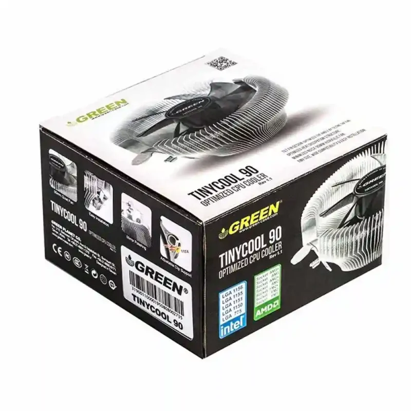 فن خنک کننده CPU green مدل Tiny Cool 90 | فروشگاه خرید کامپیوتر لیان سیستم