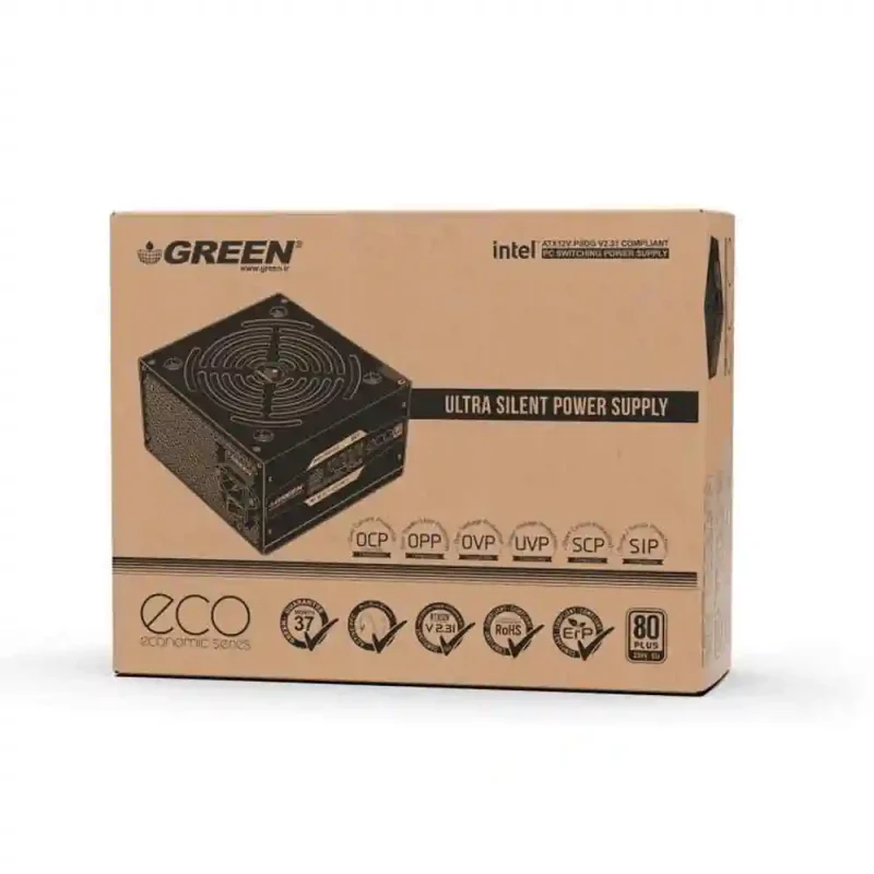 منبع تغذیه گرین GP550A-ECO | فروشگاه خرید کامپیوتر لیان سیستم
