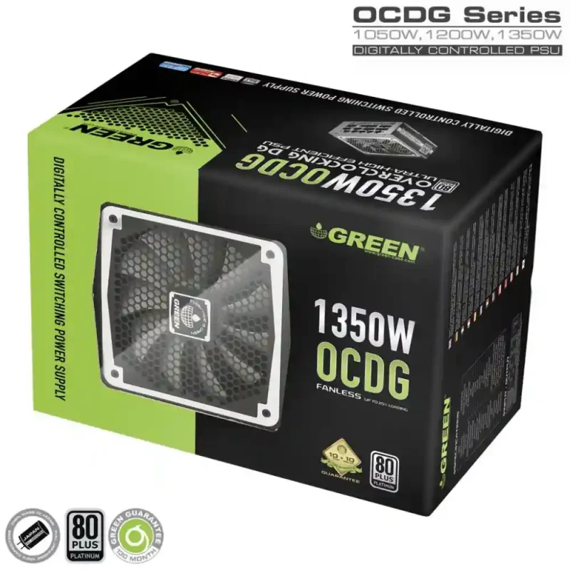 منبع تغذیه گرین مدل GP1350B-OCDG کارکرده با گارانتی | فروشگاه خرید کامپیوتر لیان سیستم