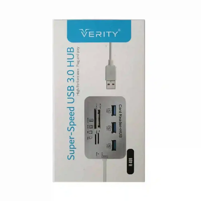 مشخصات و خرید هاب 3 پورت USB 3.0 وریتی H408