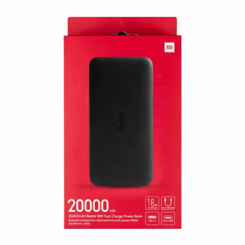 مشخصات و خرید پاور بانک مدل Redmi PB200LZM ظرفیت 20000 میلی آمپر ساعت