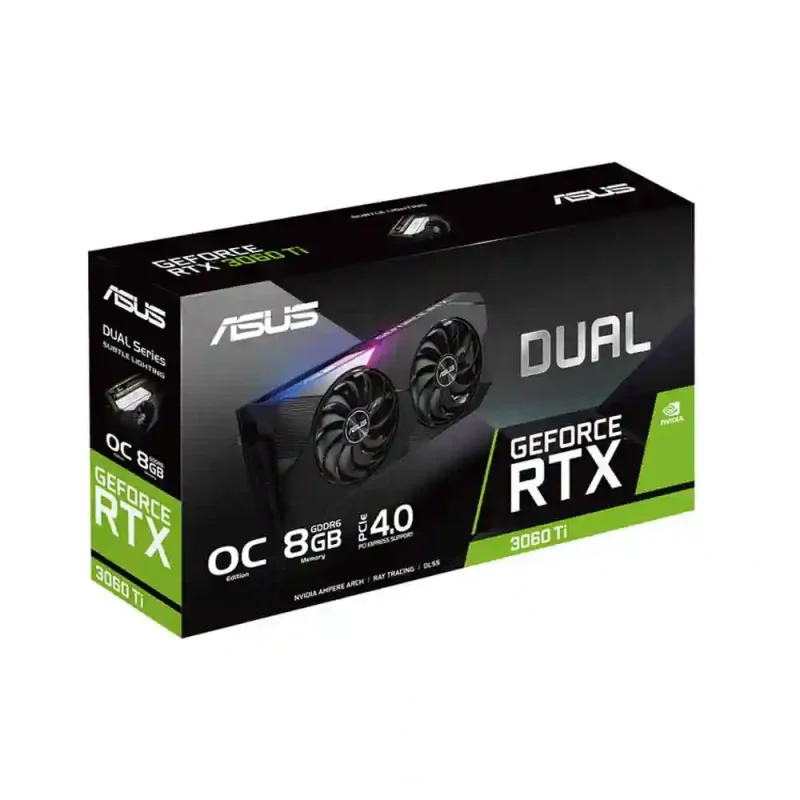 کارت گرافیک ایسوس مدل RTX 3060 TI DUAL OC Mini 8G | فروشگاه خرید کامپیوتر لیان سیستم