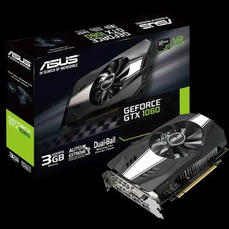 کارت گرافیک ایسوس مدل GTX 1060 3G GDDR5 | فروشگاه خرید کامپیوتر لیان سیستم
