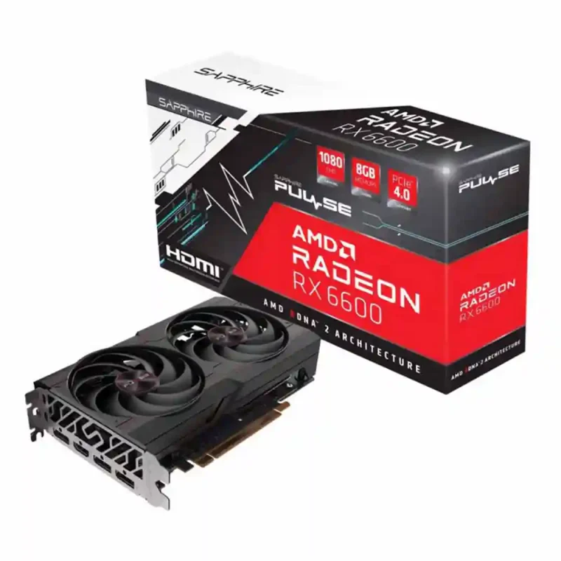 کارت گرافیک سافایر RX 6600xt Pulse 8G GDDR6 | فروشگاه خرید کامپیوتر لیان سیستم