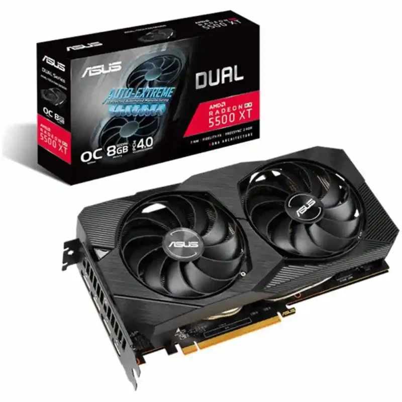 کارت گرافیک ایسوس مدل RX 5500 XT DUAL O8G EVO GDDR6 | فروشگاه خرید کامپیوتر لیان سیستم