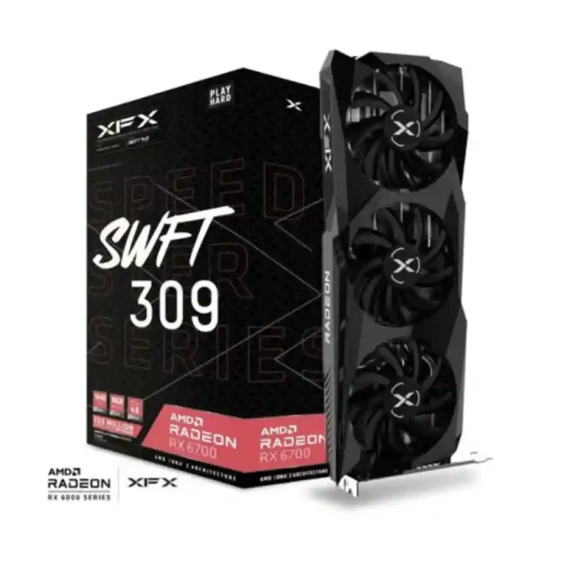 کارت گرافیک ایکس اف ایکس مدل RX 6700 XT SWFT 319 12G GDDR6 | فروشگاه خرید کامپیوتر لیان سیستم