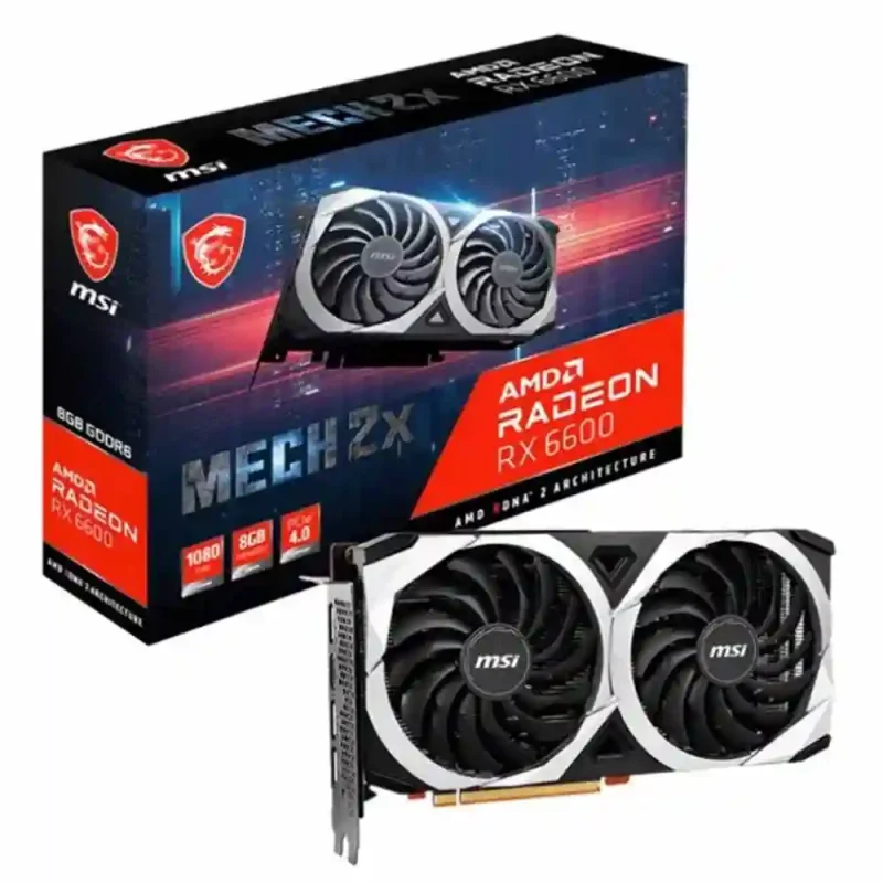 کارت گرافیک ام اس ای مدل RX 6600 MECH 2X 8G GDDR6 | فروشگاه خرید کامپیوتر لیان سیستم