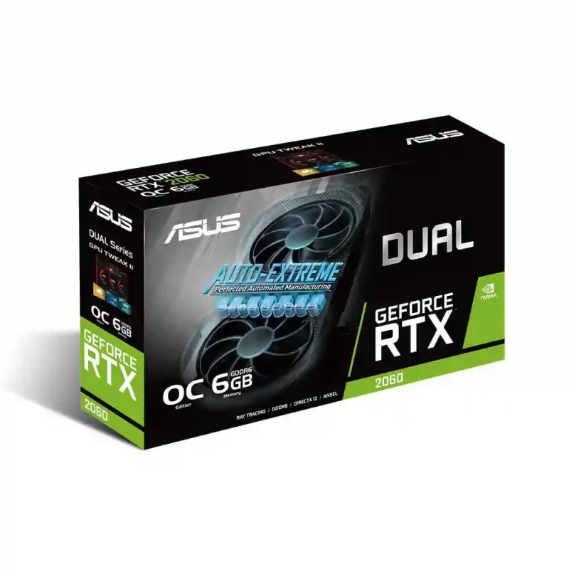 کارت گرافیک ایسوس مدل RTX 2060 DUAL 6G GDDR6 | فروشگاه خرید کامپیوتر لیان سیستم