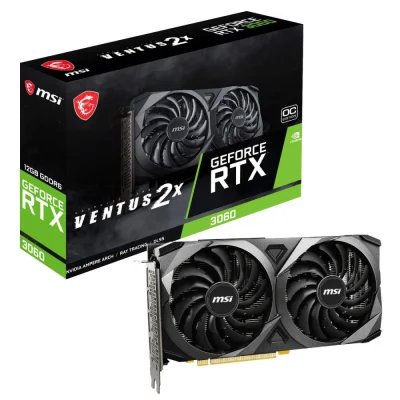 کارت گرافیک ام اس ای مدل RTX 3060 VENTUS OC 12G GDDR6 کارکرده با گارانتی