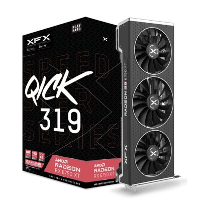 کارت گرافیک ایکس اف ایکس RX 6700XT QICK 319 12G 3Fan کارکرده