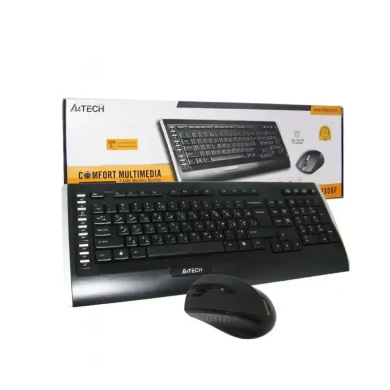 کیبورد و ماوس بی سیم ای فورتک مدل 9300F | فروشگاه خرید کامپیوتر لیان سیستم