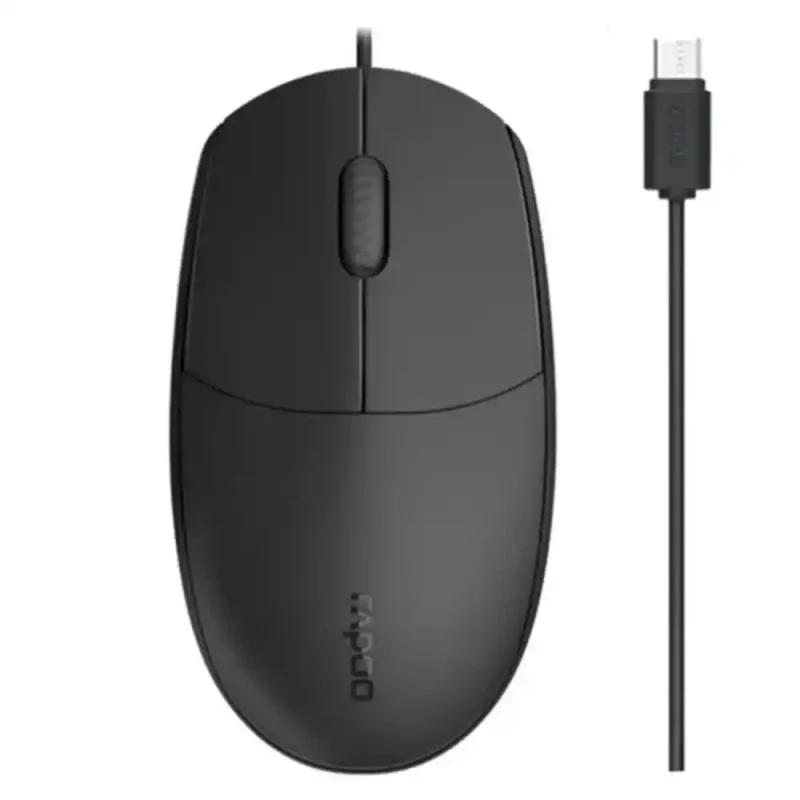 ماوس سیم‌دار رپو Rapoo N100C Type-C | فروشگاه خرید کامپیوتر لیان سیستم