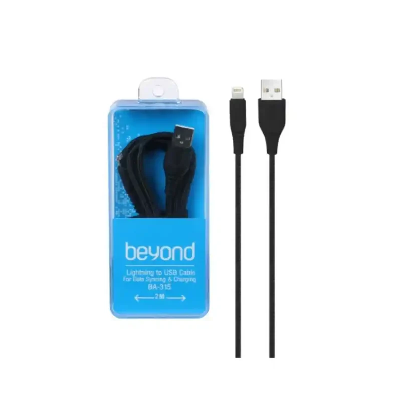 کابل تبدیل USB به لایتنینگ بیاند مدل BA-315 طول 2 متر | فروشگاه خرید کامپیوتر لیان سیستم