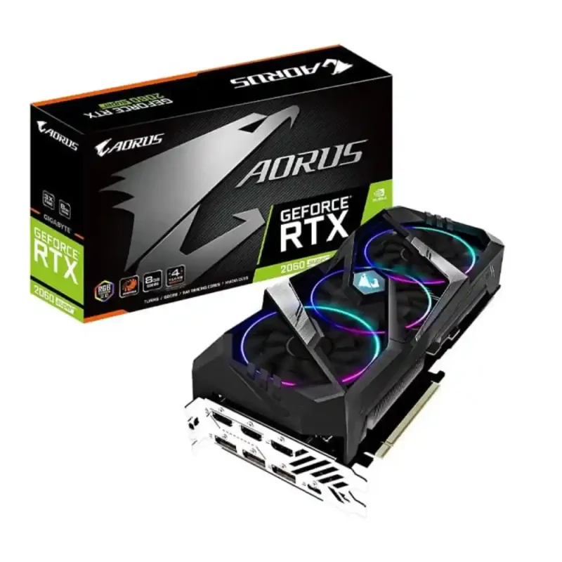 کارت گرافیک گیگابایت AORUS GeForce RTX 2060 SUPER 8G | فروشگاه خرید کامپیوتر لیان سیستم