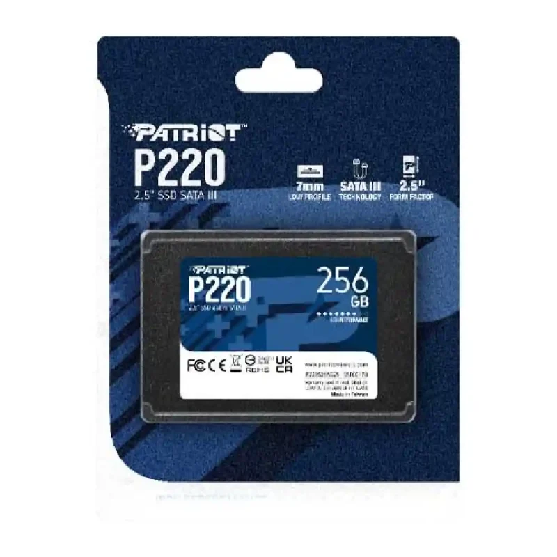 مشخصات و خرید اس اس دی اینترنال پاتریوت مدل P220 ظرفیت 256 گیگابایت