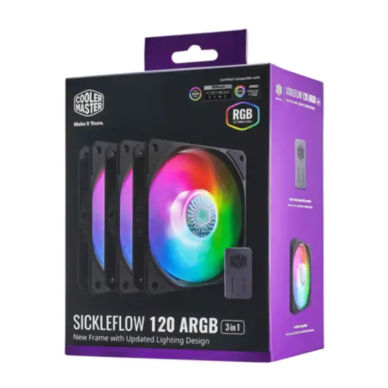 فن کیس کولر مستر مدل SICKLEFLOW 120 ARGB | فروشگاه خرید کامپیوتر لیان سیستم