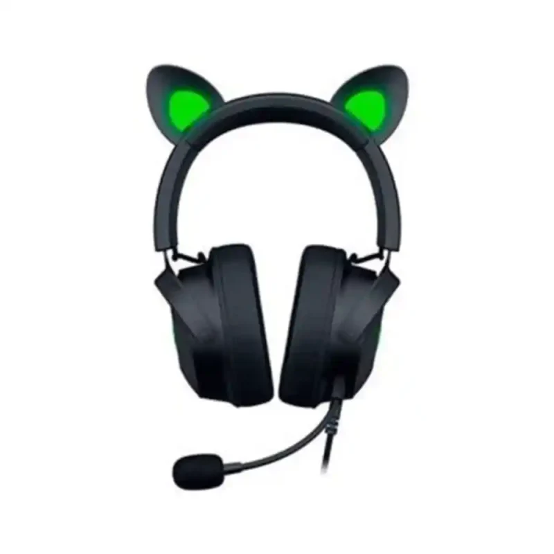 هدست مخصوص بازی ریزر مدل Kraken KITTY V2 Black | فروشگاه خرید کامپیوتر لیان سیستم