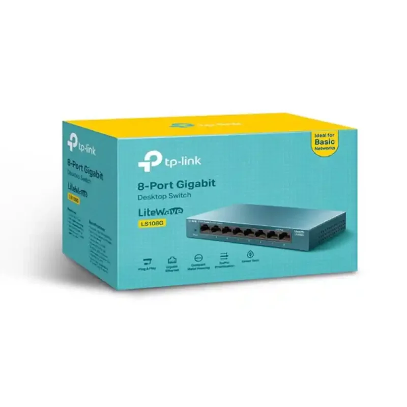 سوییچ 8 پورت تی پی-لینک مدل LS108G | فروشگاه خرید کامپیوتر لیان سیستم