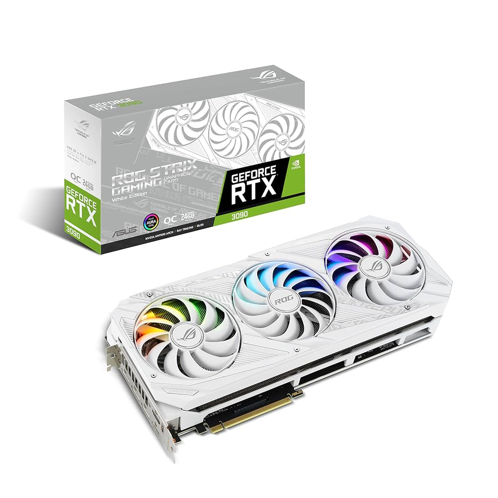 قیمت کارت گرافیک ایسوس ROG STRIX RTX 3090 OC 24GB WHITE کارکرده قیمت کارت گرافیک ایسوس ROG STRIX RTX 3090 OC 24GB WHITE