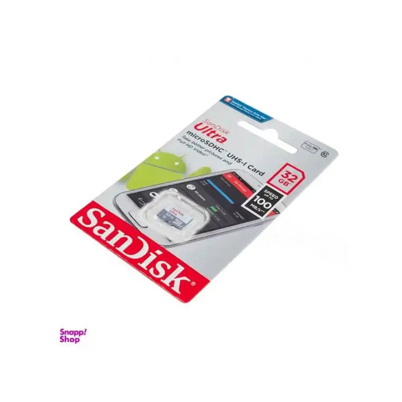 کارت حافظه microSDHC سن دیسک مدل Ultra کلاس 10 استاندارد UHS-I U1 ظرفیت 32 گیگابایت | فروشگاه خرید کامپیوتر لیان سیستم