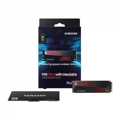مشخصات و خرید اس اس دی اینترنال M.2 NVMe Heatsink سامسونگ مدل Samsung 990 Pro ظرفیت 4 ترابایت