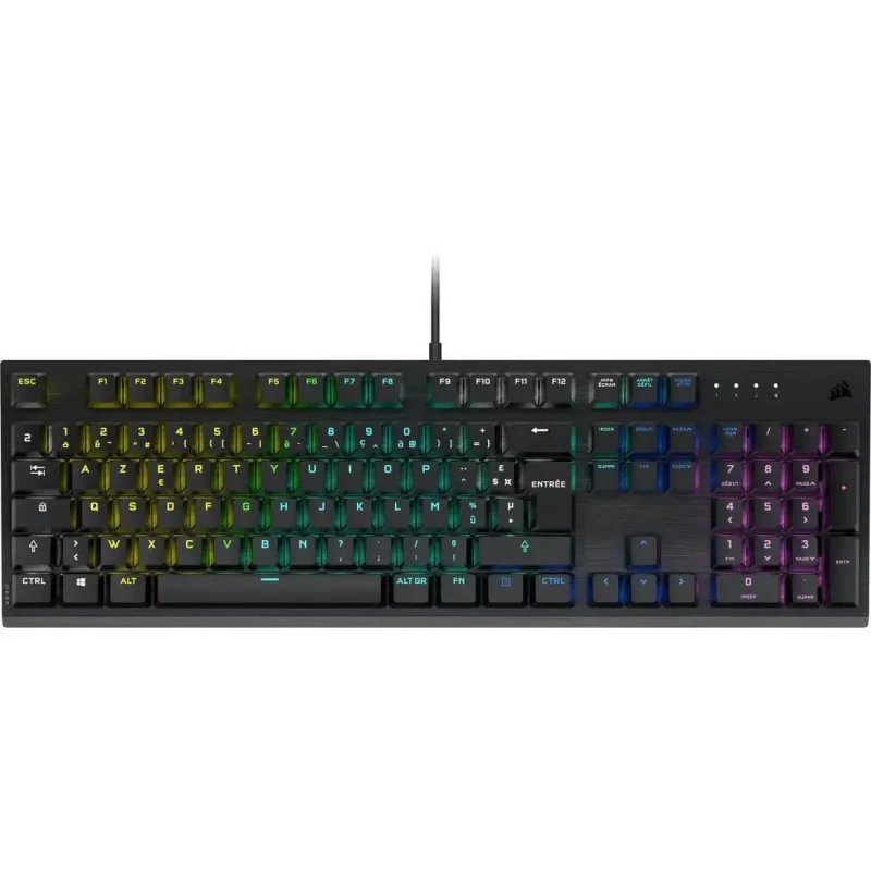 کیبورد گیمینگ کورسیر مدل K60 RGB PRO LOW PROFILE MECHANICAL | لیان سیستم