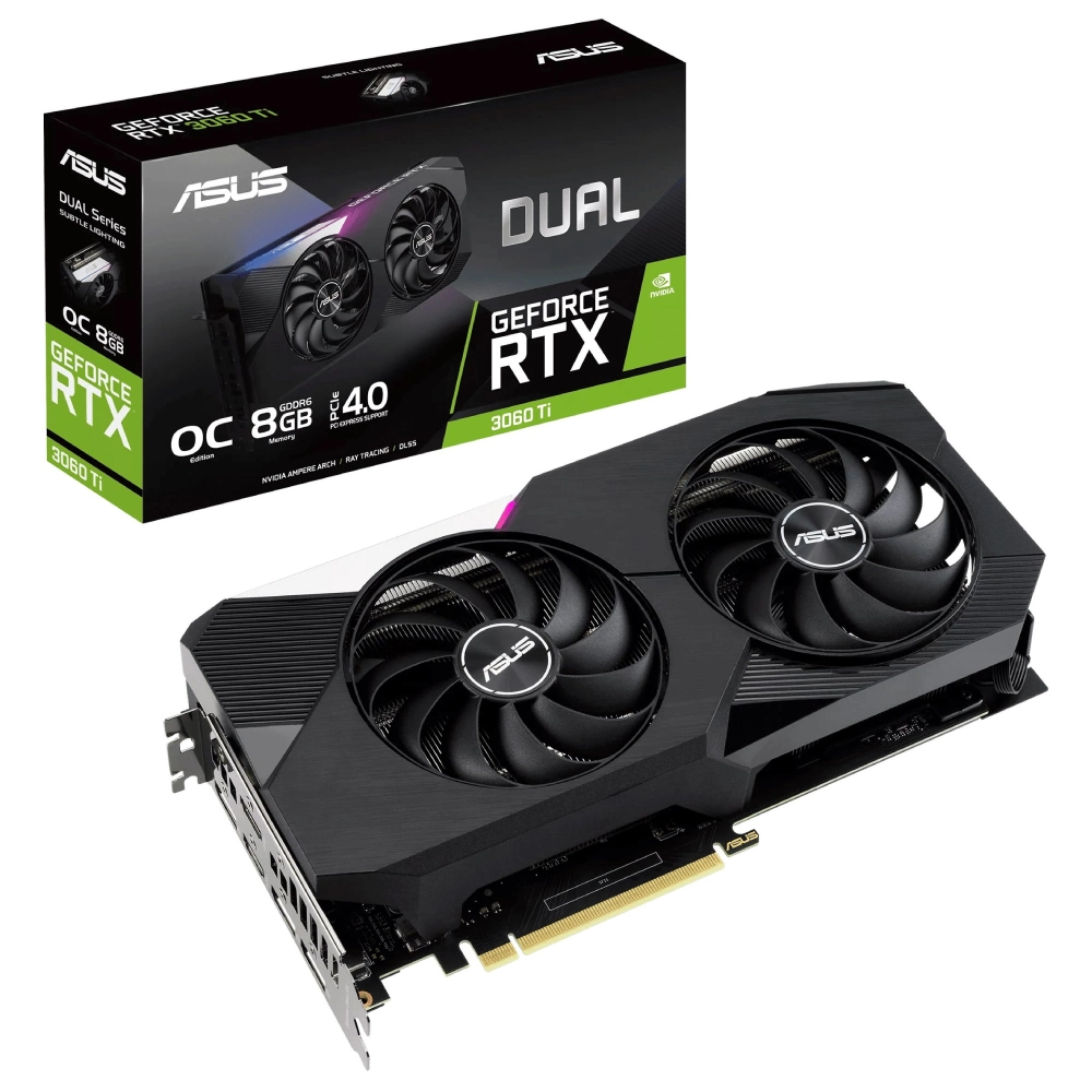 کارت گرافیک ایسوس مدل ASUS RTX 3060 TI DUAL OC 8G