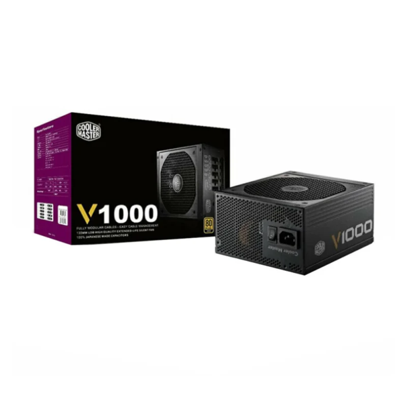 منبع تغذیه کامپیوتر کولر مستر مدل Cooler Master V1000 GOLD | فروشگاه خرید کامپیوتر لیان سیستم