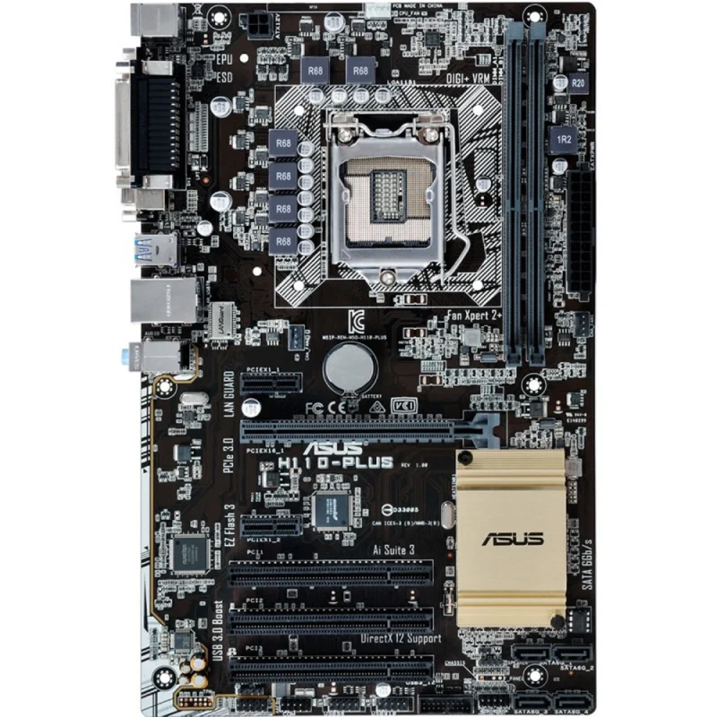 مادربرد ایسوس مدل ASUS H110 M-PLUS کارکرده | فروشگاه خرید کامپیوتر لیان سیستم