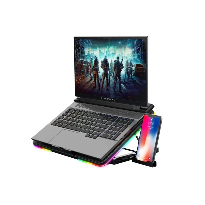 پایه خنک کننده لپ تاپ کول کلد مدل F5-RGB | فروشگاه خرید کامپیوتر لیان سیستم