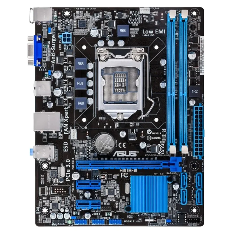 مادربرد ایسوس مدل ASUS H61 M-E کارکرده | فروشگاه خرید کامپیوتر لیان سیستم