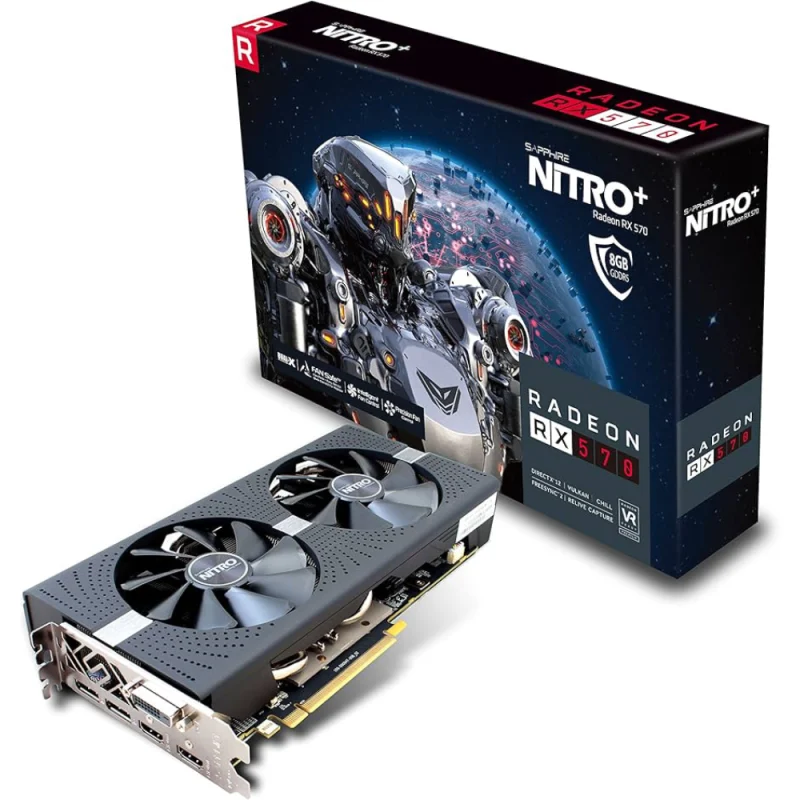 کارت گرافیک سافایر مدل SAPPHIRE NITRO PLUS RX 570 8G کارکرده | فروشگاه خرید کامپیوتر لیان سیستم