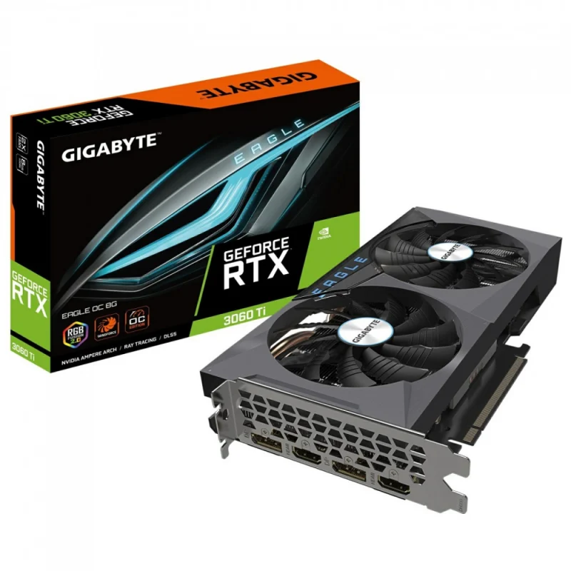 کارت گرافیک گیگابایت مدل GIGABYTE 3060 Ti EAGLE 8G OC کارکرده | فروشگاه خرید کامپیوتر لیان سیستم