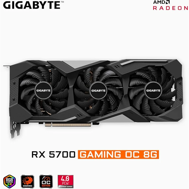 کارت گرافیک GIGABYTE GAMING OC RX 5700 کارکرده | فروشگاه خرید کامپیوتر لیان سیستم
