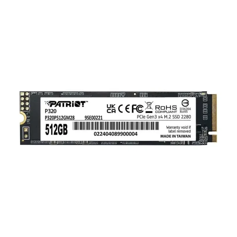 مشخصات و قیمت خرید SSD اینترنال پاتریوت P320 ظرفیت 512 گیگابایت