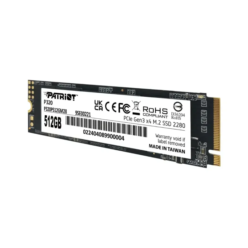 SSD اینترنال پاتریوت P320 ظرفیت 512 گیگابایت | فروشگاه خرید کامپیوتر لیان سیستم