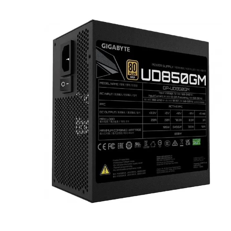 منبع تغذیه گیگابایت مدل UD850GM PG5 | فروشگاه خرید کامپیوتر لیان سیستم