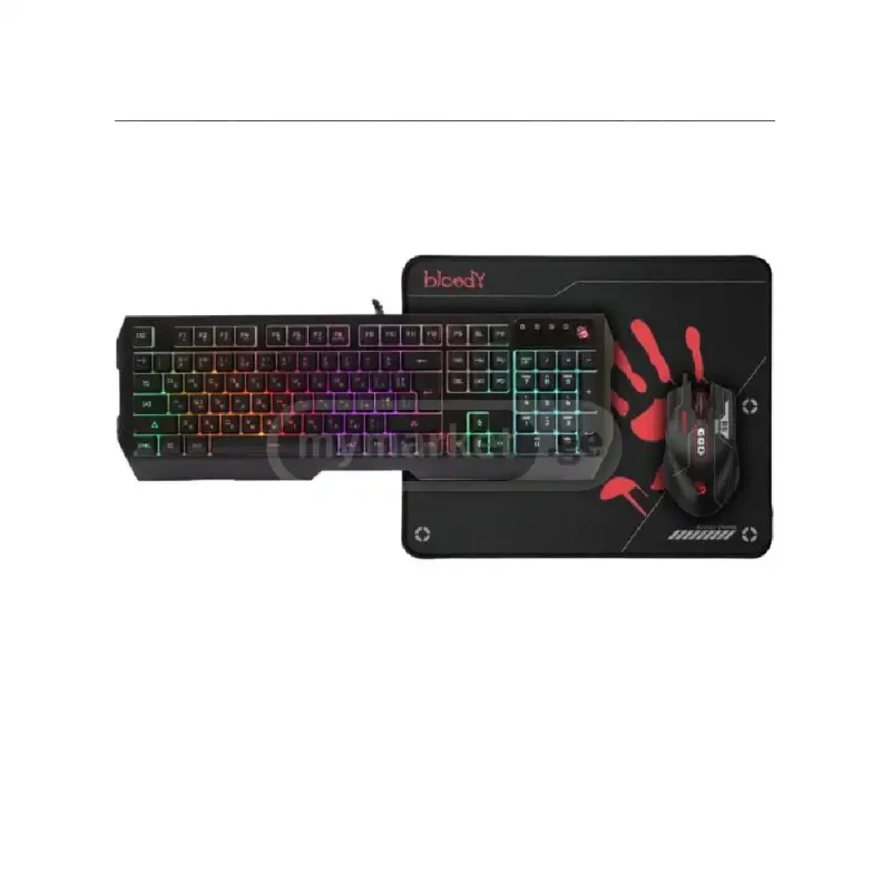 باندل کیبورد و ماوس و ماوس پد مخصوص بازی ای فورتک مدل Bloody B1700 | فروشگاه خرید کامپیوتر لیان سیستم