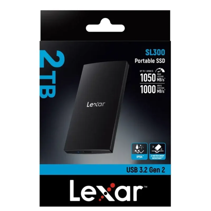 SSD اکسترنال لکسار مدل SL300 ظرفیت 2 ترابایت | فروشگاه خرید کامپیوتر لیان سیستم