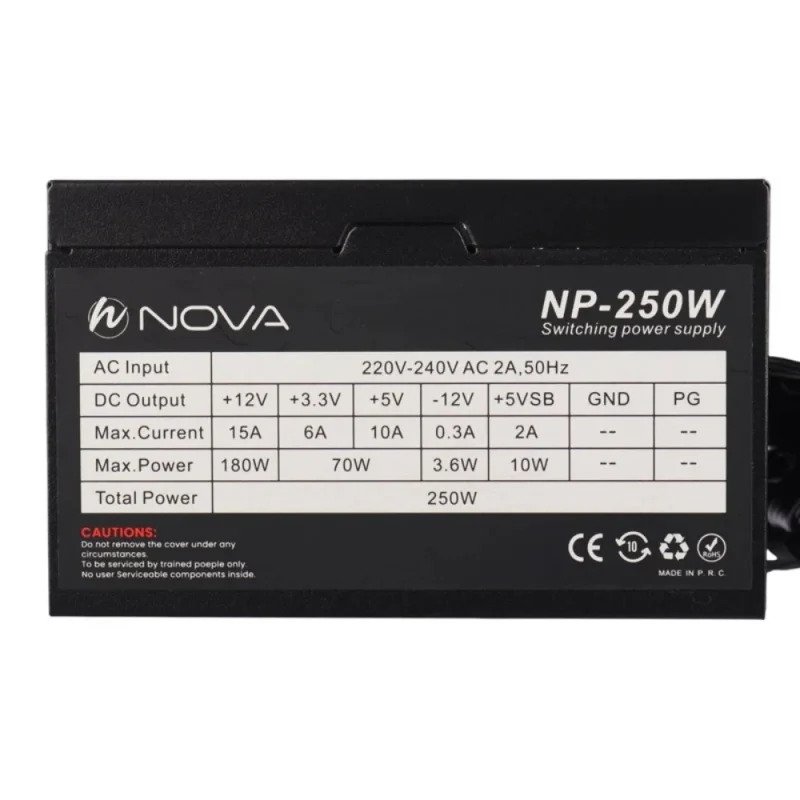 منبع تغذیه NOVA 250W | فروشگاه خرید کامپیوتر لیان سیستم