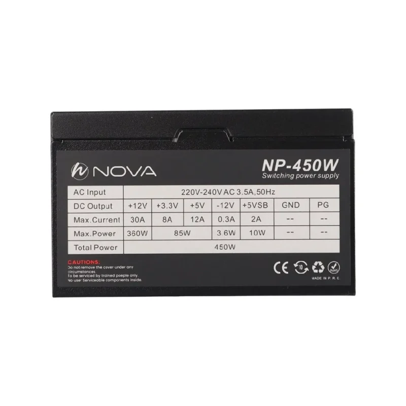 منبع تغذیه 450W NOVA | فروشگاه خرید کامپیوتر لیان سیستم
