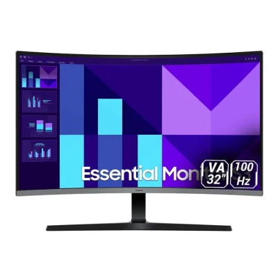 مشخصات و خرید مانیتور 32 اینچ خمیده گیمینگ سامسونگ مدل Essential S3 LS32D392GAMXUE