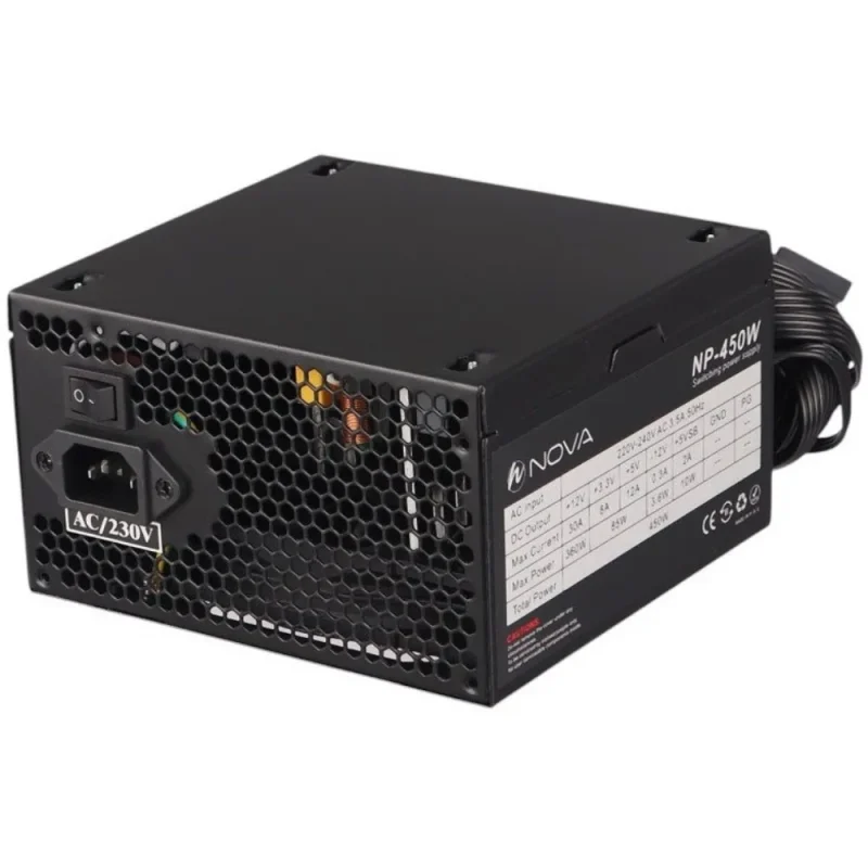 مشخصات و خرید منبع تغذیه 450W NOVA