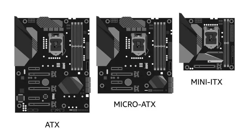 انواع مادربرد بر اساس اندازه (Form Factor)