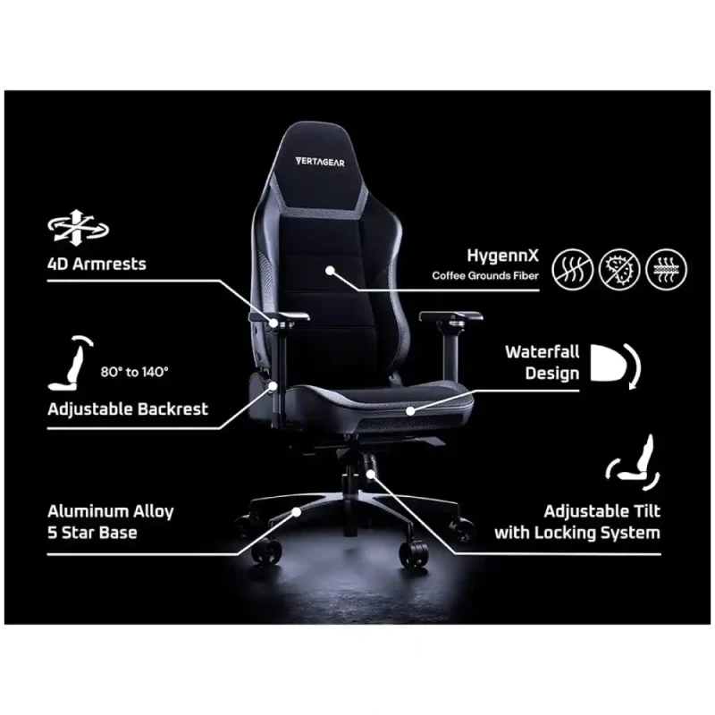 مشخصات و خرید صندلی گیمینگ ورتاگیر PL6800 Black White