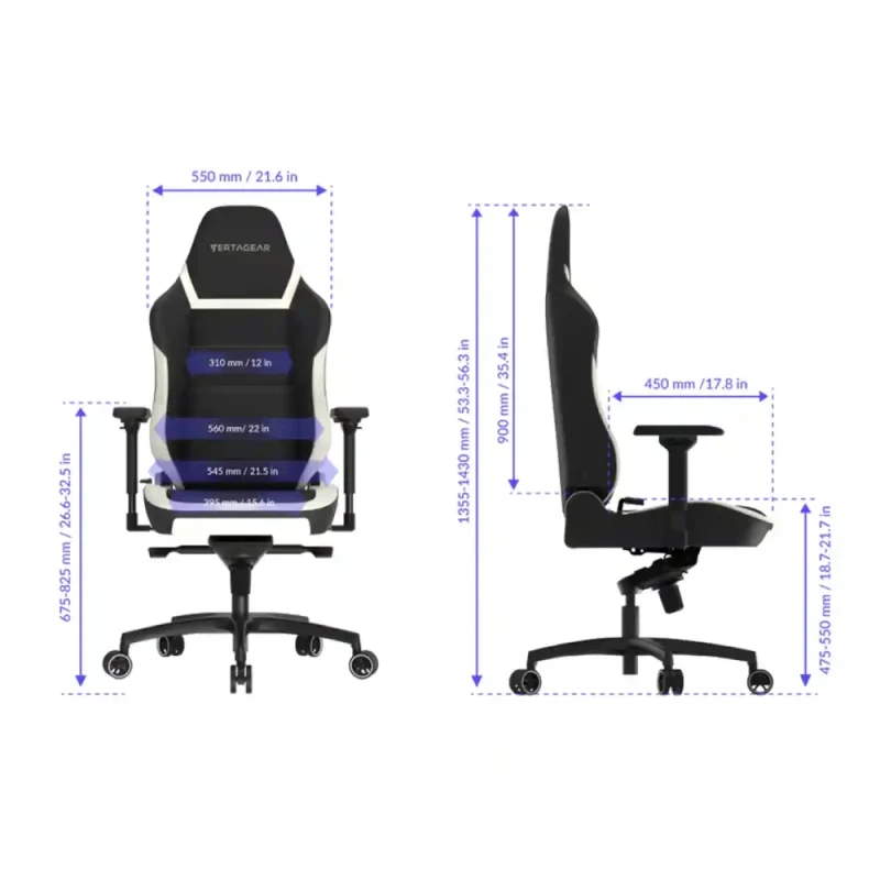صندلی گیمینگ ورتاگیر PL6800 Midnight Purple | فروشگاه خرید کامپیوتر لیان سیستم
