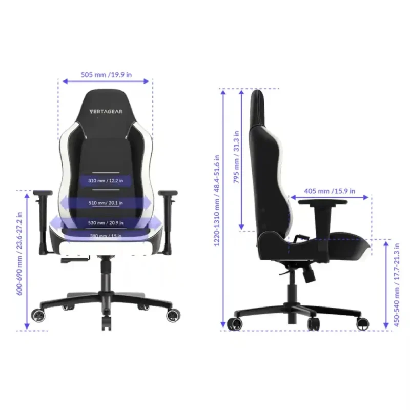 مشخصات و خرید صندلی گیمینگ ورتاگیر SL3800 Midnight Purple
