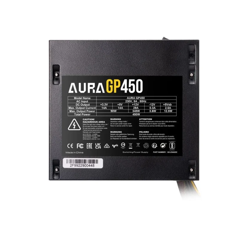 منبع تغذیه گیم دیاس AURA GP450 | فروشگاه خرید کامپیوتر لیان سیستم
