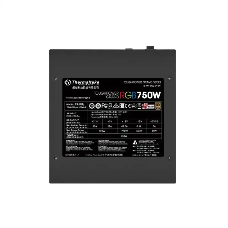 منبع تغذیه thermaltake RGB 750W Gold | فروشگاه خرید کامپیوتر لیان سیستم